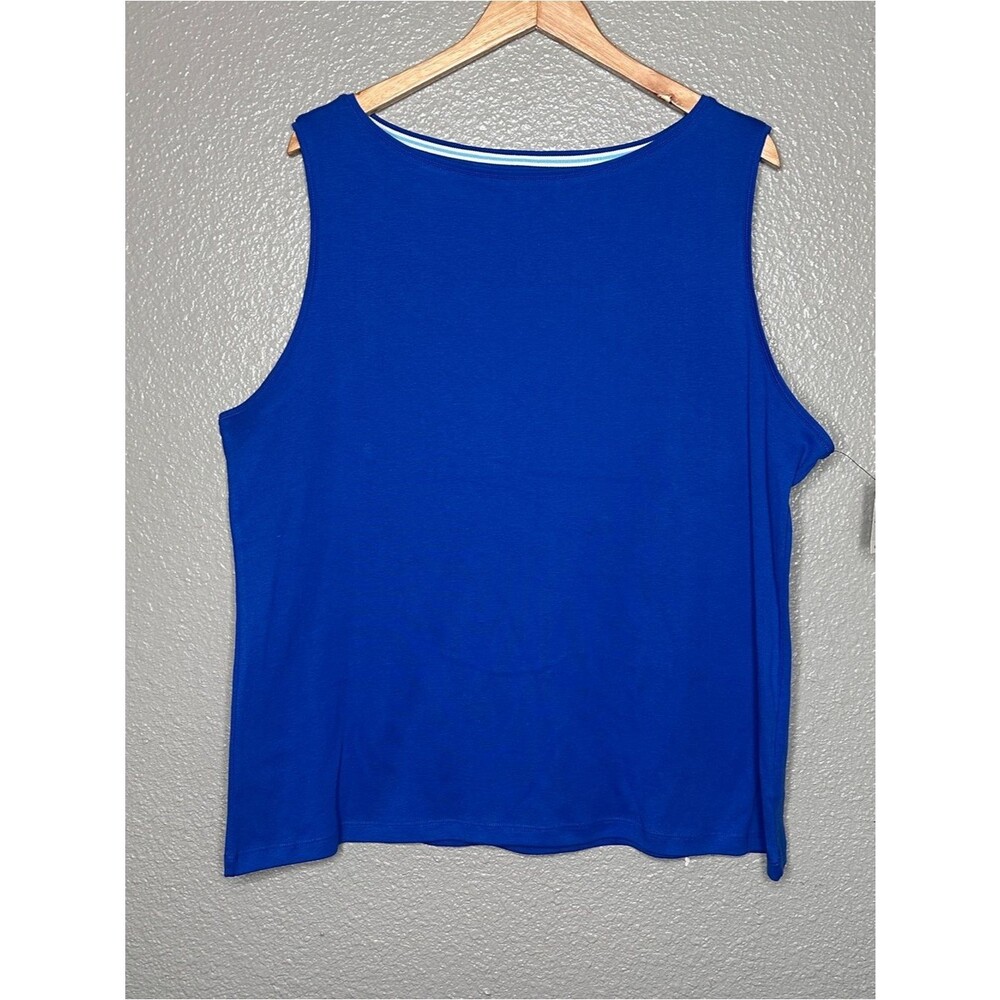 Talbots woman classic Tank cobalt blue 3X